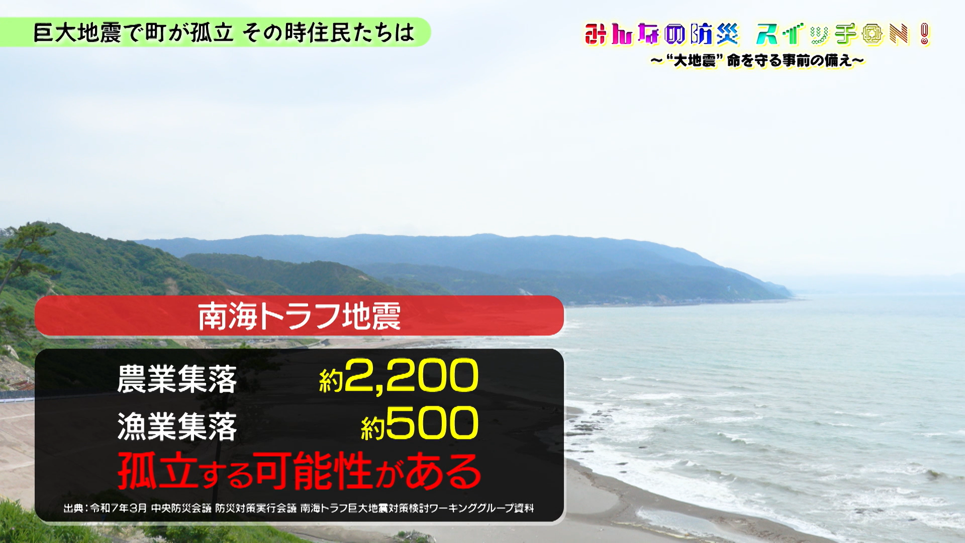 救援はすぐには来ない？孤立から自立へ